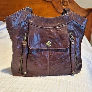 Rough Roses leather handbag